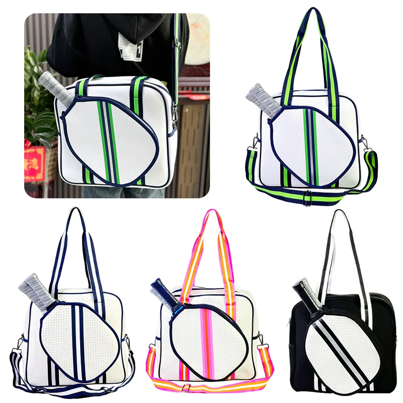 

Waterproof Multi-functional Pickleball Bag Neoprene Padel Bags Large Capacity Girl Women Pickleball Padel Tennis Racquet Handbag
