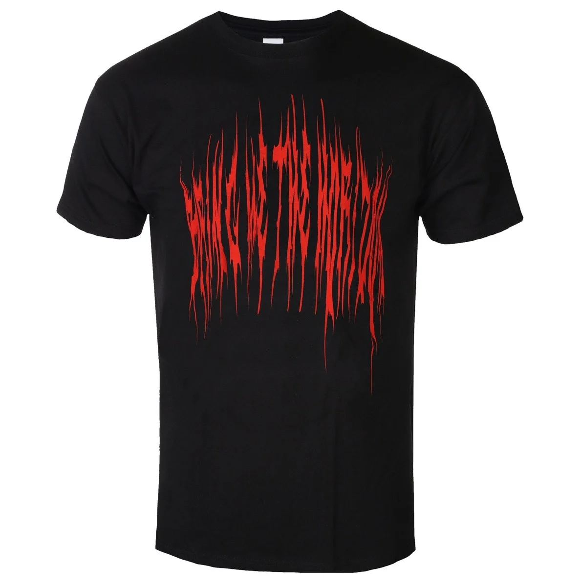 Bring Me The Horizon Red Drip Font Graphic Tee Double Sided Metalcore Streetwear Casual Unisex