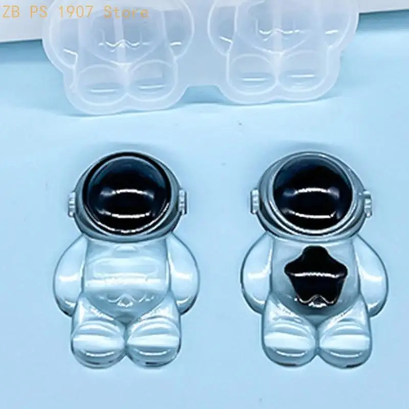 Epoxy Resin Planet Astronaut Ornament Mold Silicone Refrigerator Stickers Mold 55KA