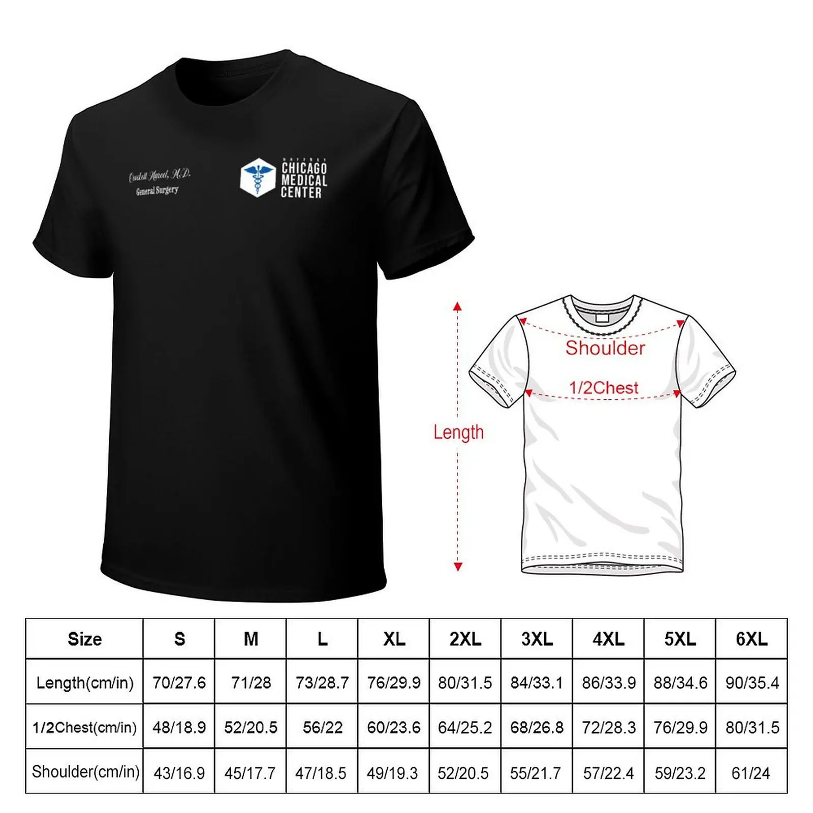 CHICAGO MED - CROCKETT MARCEL - SCRUBS T-Shirt Basic Regular Fit Casual T-Shirt
