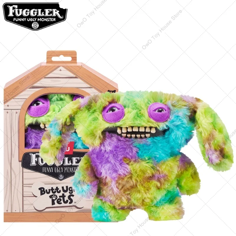 Original fugler dentes feios monstro bunda animais de estimação feios brinquedos de pelúcia kawaii fugglers cão gato dos desenhos animados animais de pelúcia peluche boneca presente