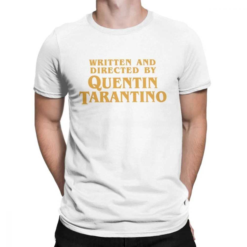 T-Shirt Written And Directed By Quentin Tarantino Movie Mens Tee Shirt Pulp Fiction T Shirts Django Kill Bill John Travolta Tops