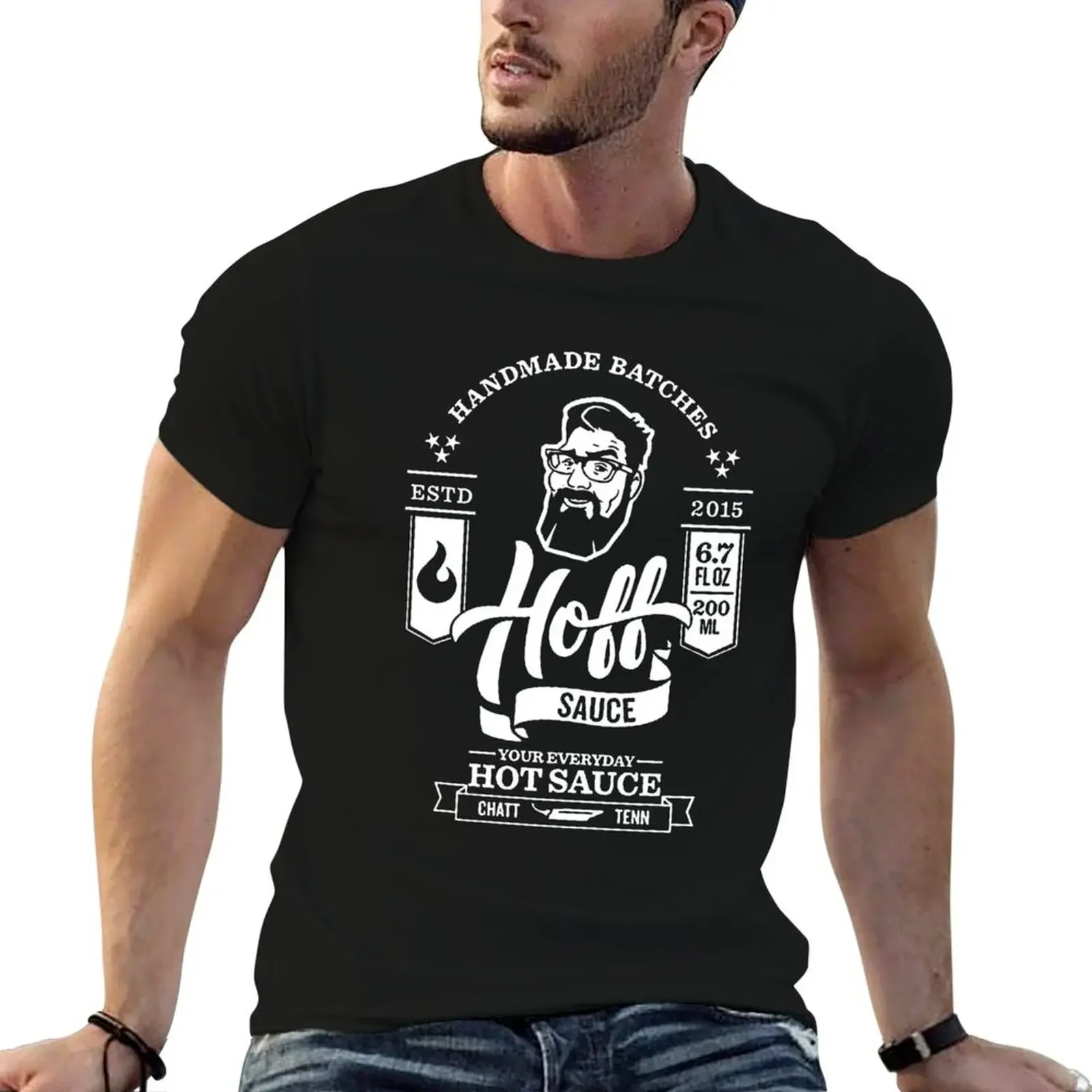 Hoff Sauce - Your Everyday Hot Sauce T-Shirt quick drying kawaii clothes man t shirt heavy weight t shirts for men