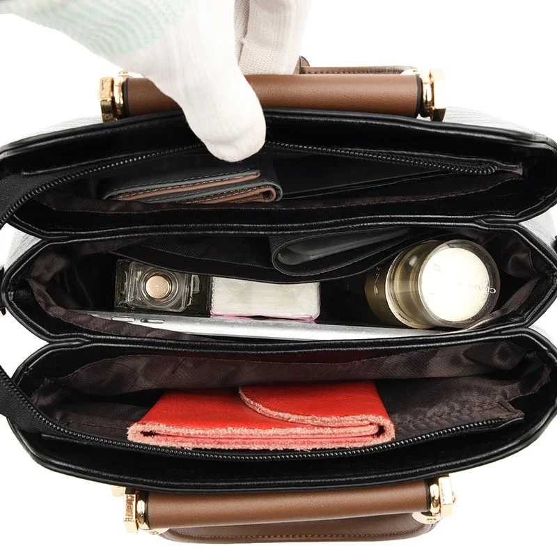 Casual Tote wysokiej jakości skórzana małe torby typu Crossbody dla kobiet 2024 nowe luksusowe torebki damskie designerskie torby prosta torba na