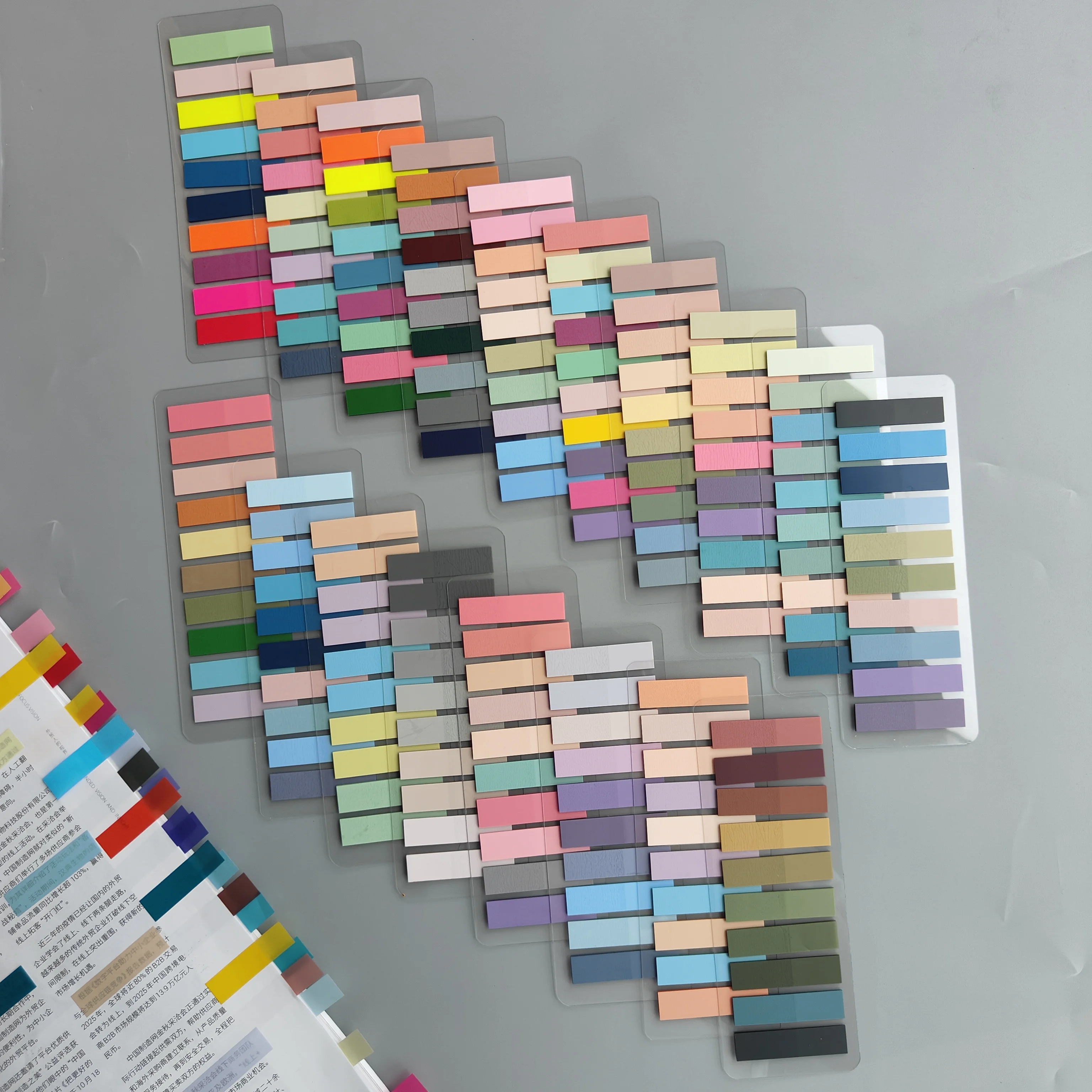 18 Packungen 3600 Blatt transparente Haftnotizen, selbstklebende Lesezeichen, Anmerkungen, Lesebuch, transparente Registerkarte, Kawaii, niedliches Briefpapier – Detail 6