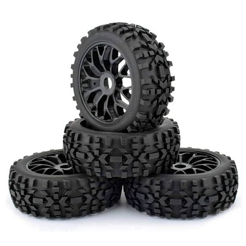 

4Pcs 118Mm 1/8 RC Off-Road Buggy Tires Wheel 17Mm Hex for ARRMA Traxxas Redcat Team Losi Kyosho VRX HPI WR8 HSP Hobao