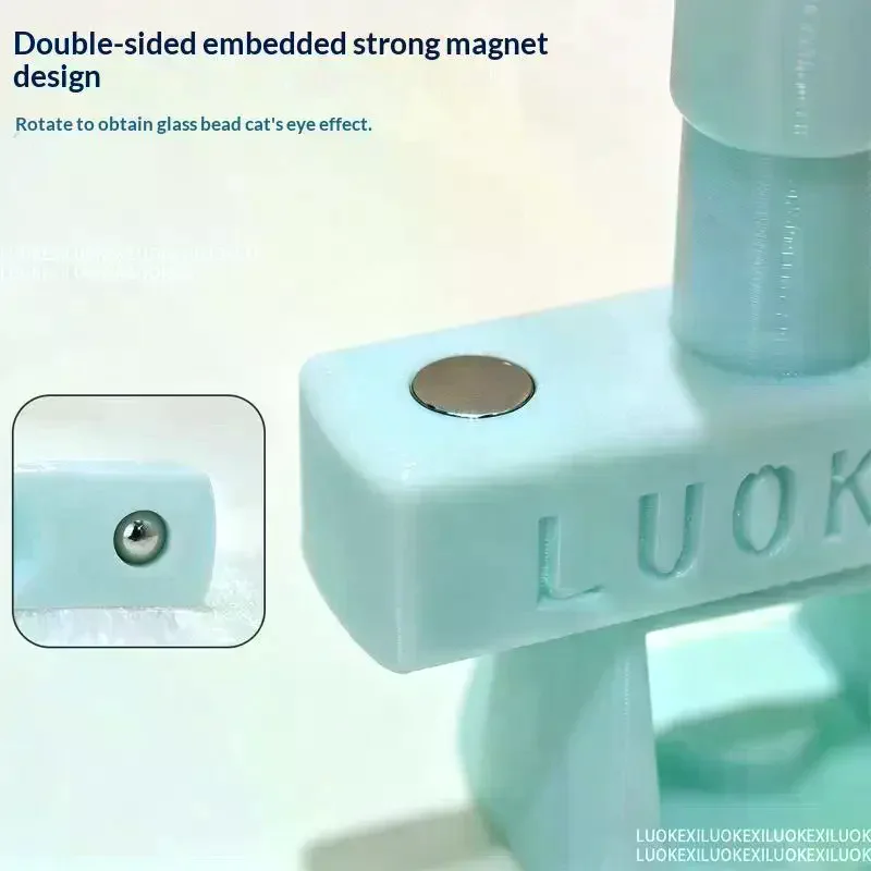 Automatic Glass Bead Cat Eye Nail Magnet Tool Light Weight for Beginner Portable Travel Nail DIY Use