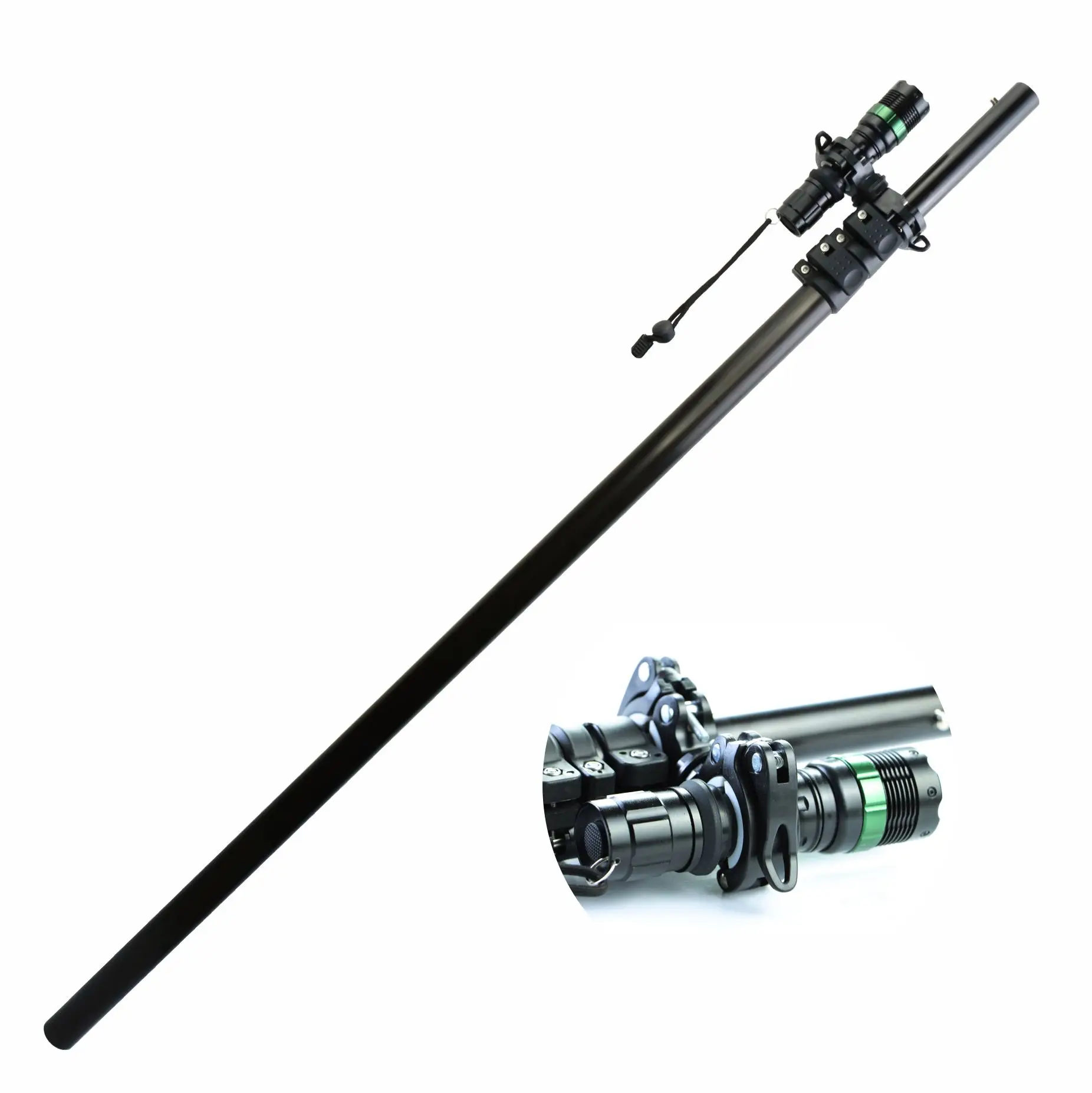 Extenclean wholesale customized adjustable extension aluminum telescopic pole for night lights