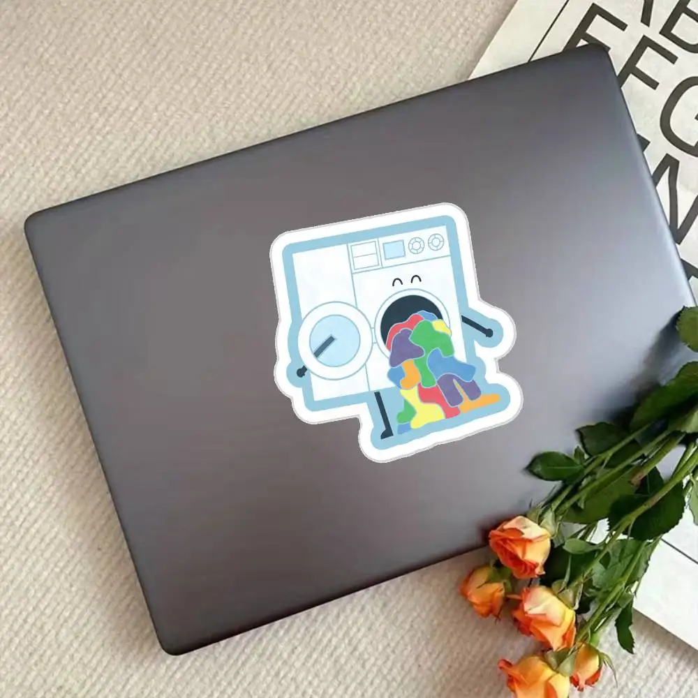 Laundry Day Waterproof Stickers For Decorating Car Windows Motorcycles And Computers.