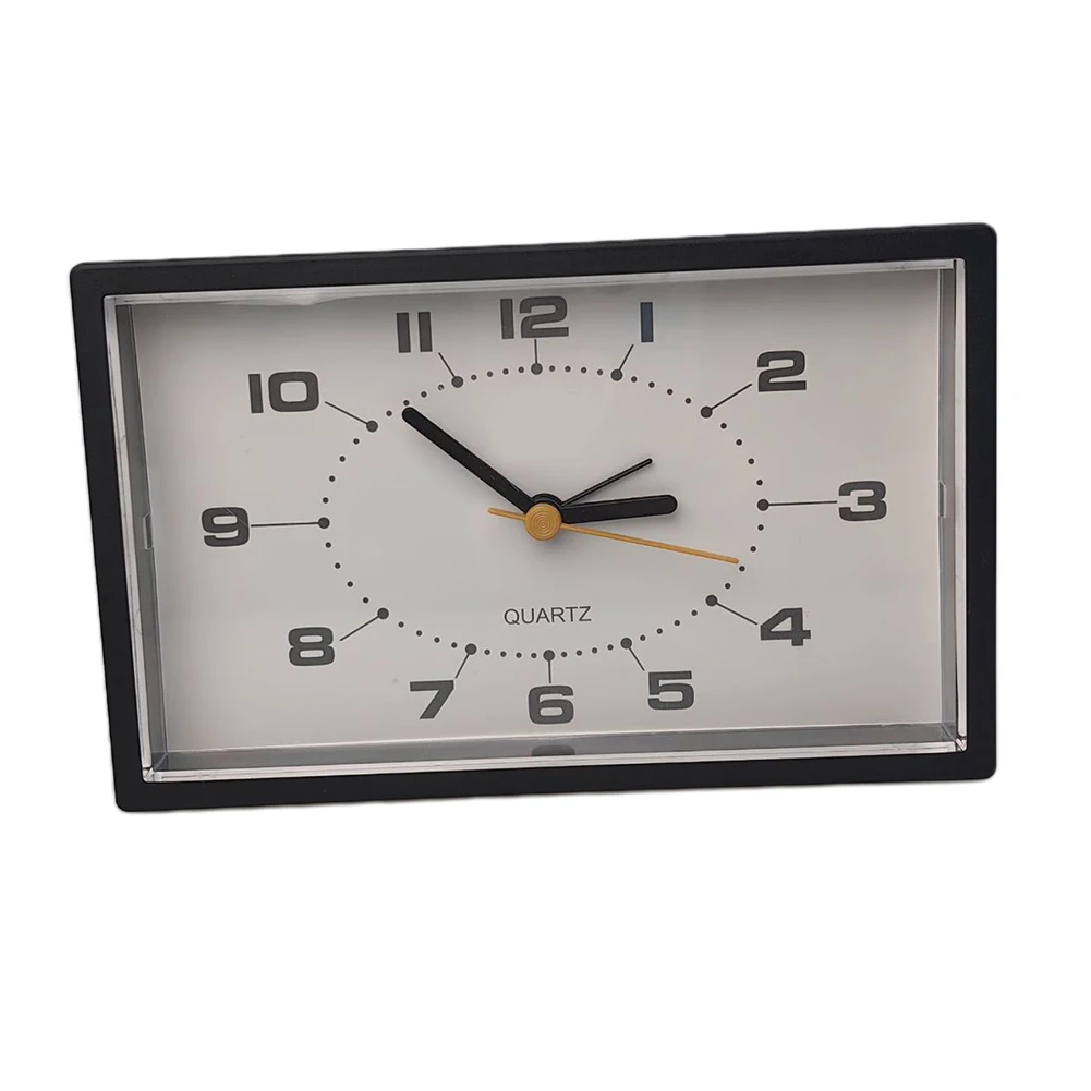 New Practical Alarm Clock Plastic Children Ultra-Quiet Clock Decor Lightweight Non Ticking Offices Repair Replacement