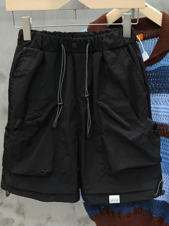 

Модные японские брендовые шорты для активного отдыха, летние, тонкие, свободные, прямые, повседневные, молодежные, спортивные, с прямыми штанинами