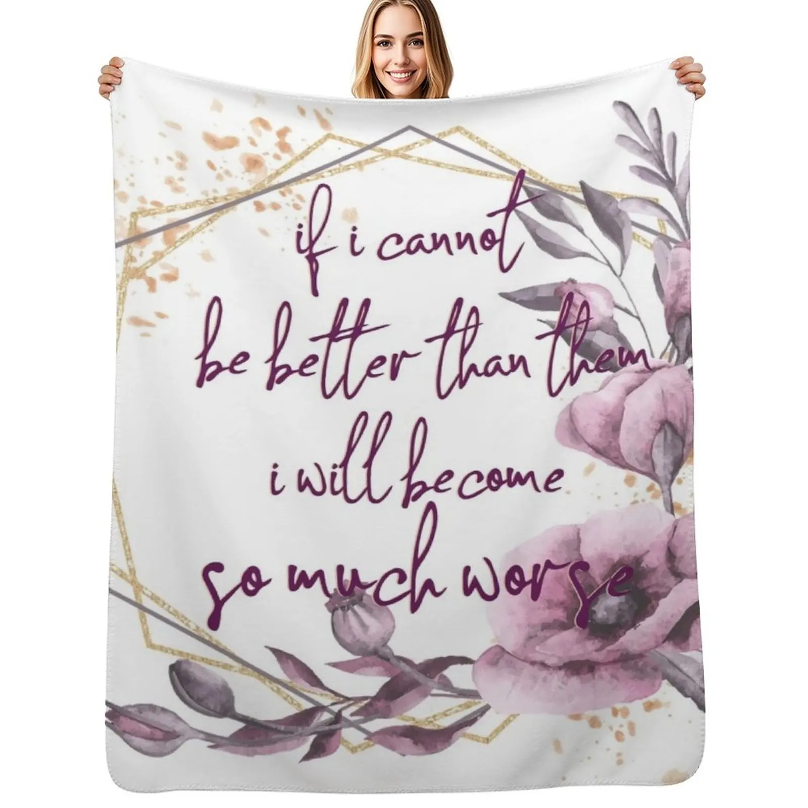 

jude duarte cruel prince quote Throw Blanket Soft Solid Color Blanket for Couch Bed