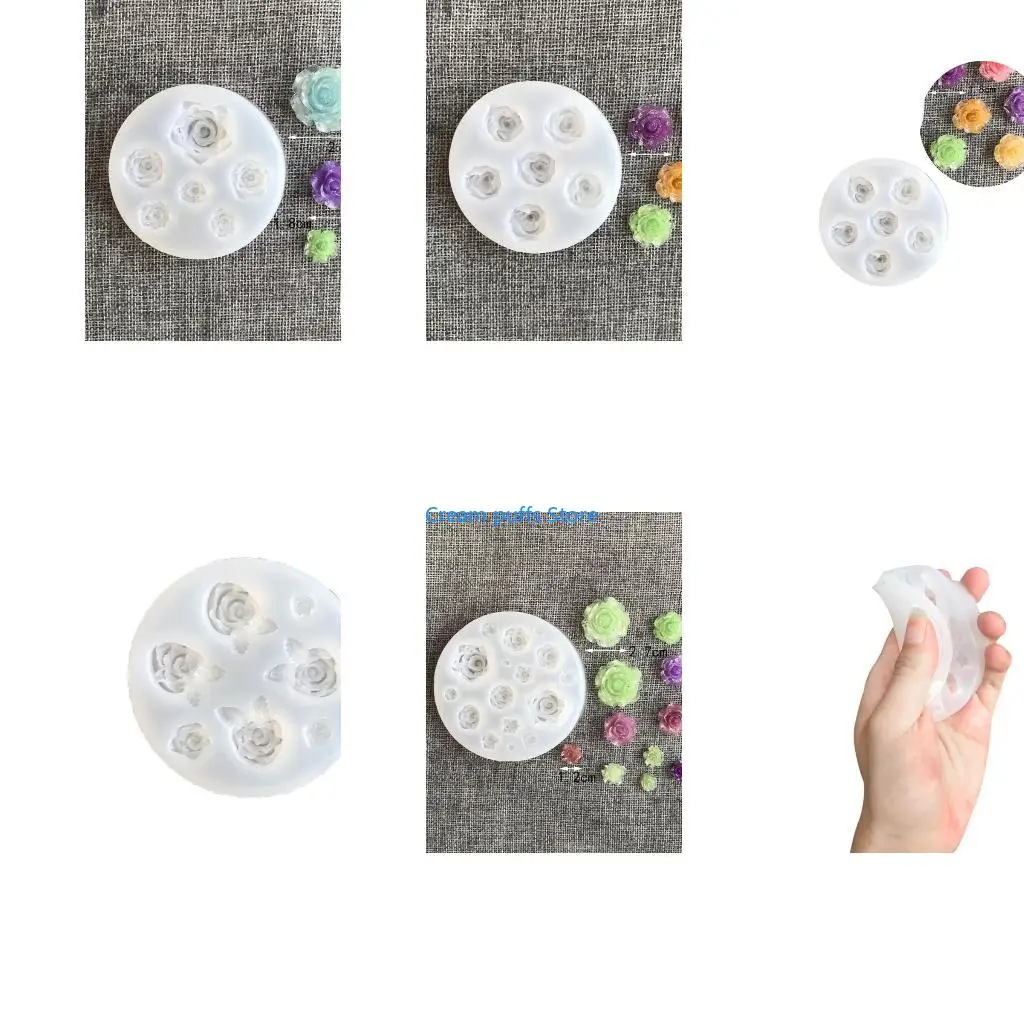 50LE Little Flower Ornament Crafts Silicone Molds Jewelry Epoxy Casting Jewelry Tool Making Resin Diy Craft Home Decoration