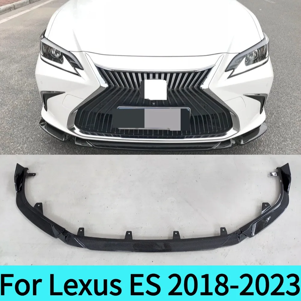 For 3PCS Lexus ES Series 2018-2023 ABS Front Bumper Diffuser Lip Splitter Anti-Collision Body Kit - Automotive Accessory