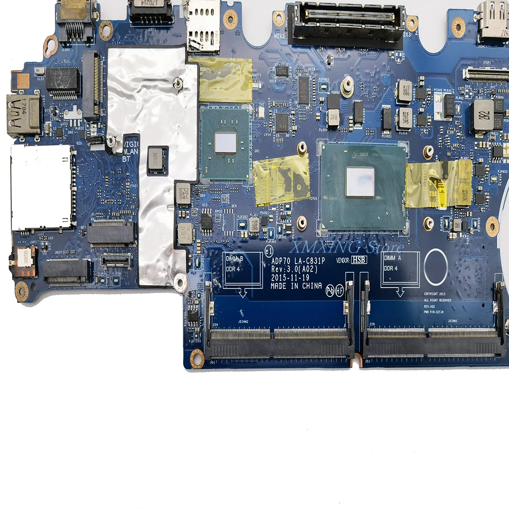 FULCOL For DELL Latitude E5740 5740 LA-C831P Laptop Motherboard  I7-6820HQ CN-0476JC 0476JC 476JC Tested 100% work