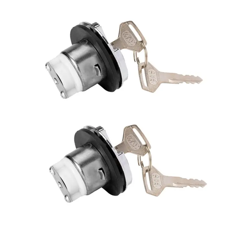 Simple 2X Car Fuel Tank Cap With Lock 69058-60071 69058-60050 For Toyota Land Cruiser 1982-2015