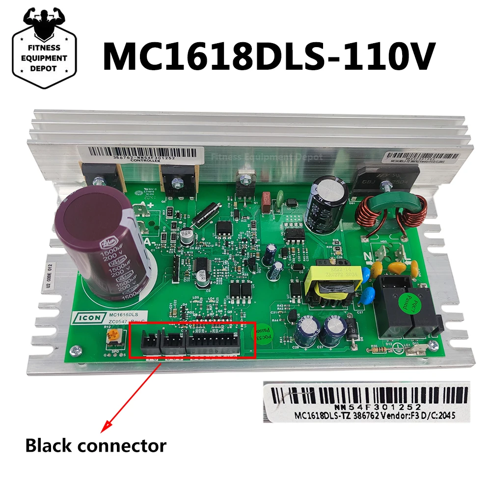 MC1618DLS ZC0547 REV C Treadmill Motor Controller MC1618DLS-TZ for ICON PROFORM Nordic Track Circuit Control Board U2CODE012 PCB