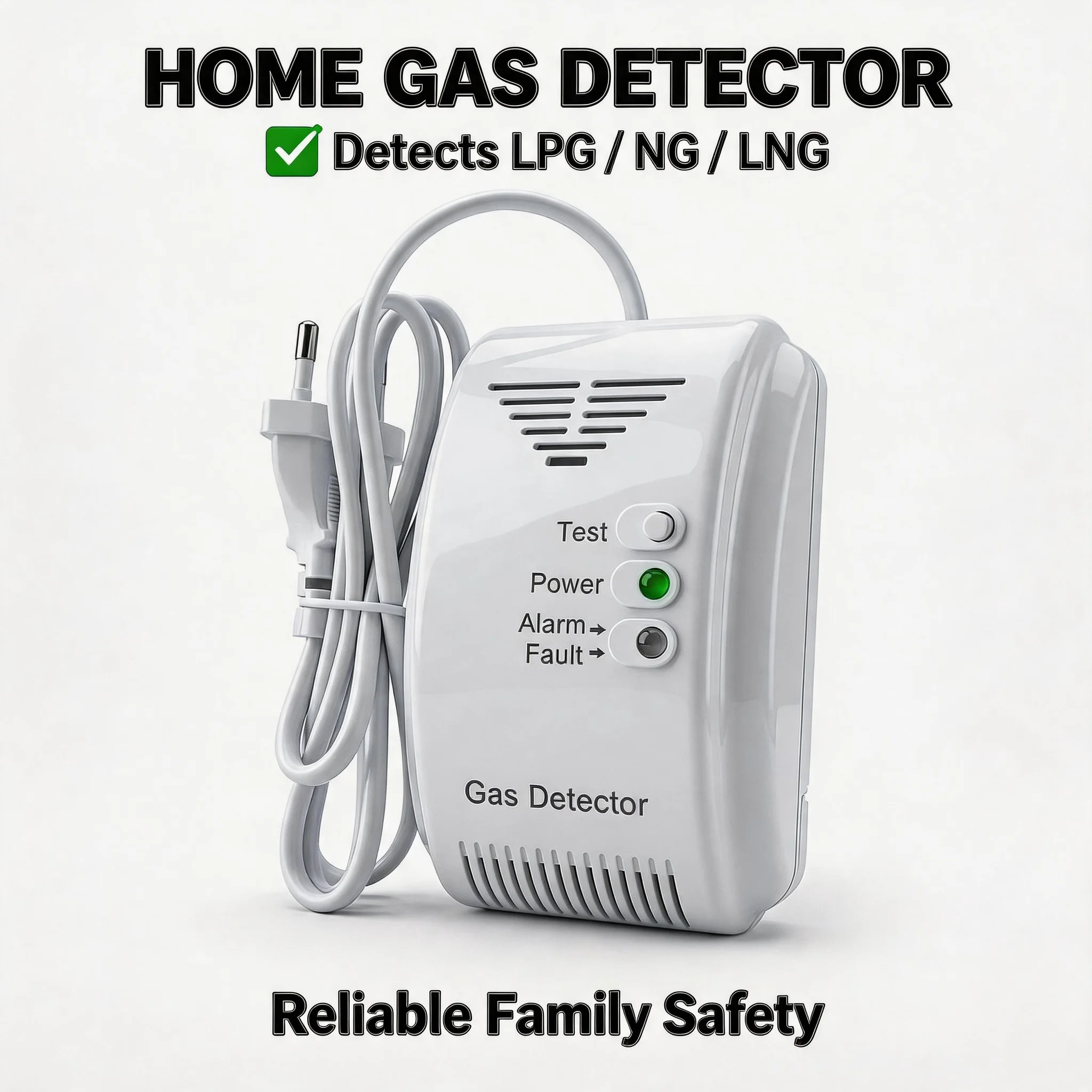 

Leakage Alarm Detector 12V Gas Alarm Sensor Natural Gas LPG LNG Liquefied Gas LED Flash Alarm Sound For RV Car Safety