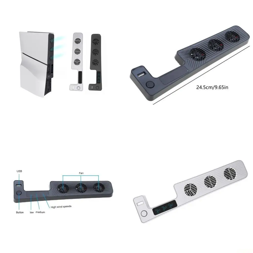

B03F Game Console Cooler High Speed Air Circulation Cooler Lightweight for