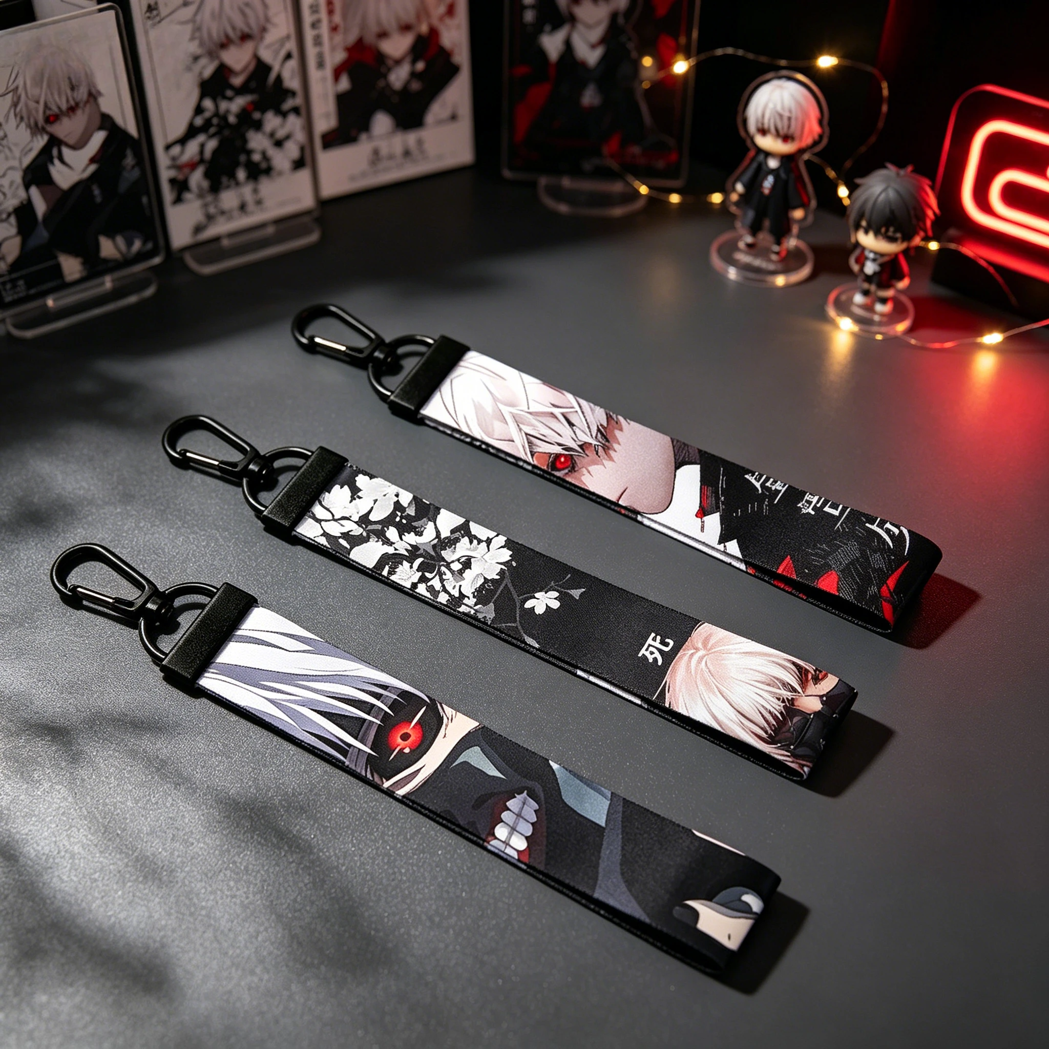 Anime Merchandise Tokyo - 東京喰種トーキングリーフ クリエイティブキーホルダー アニメ カネキケングッズ キーホルダー バッグデコレーション