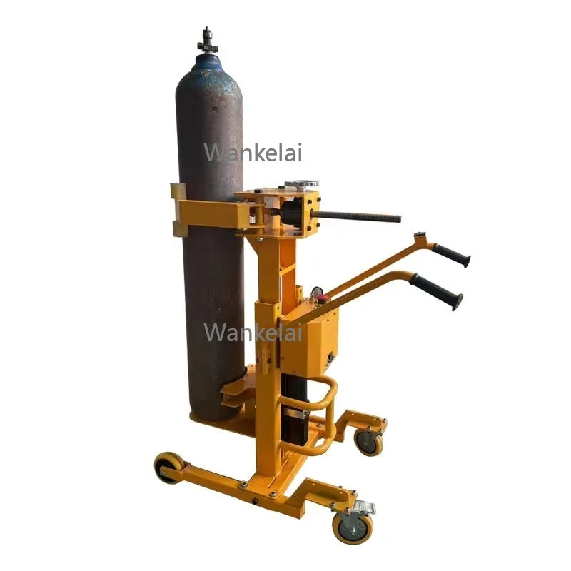 Portable 200KG 1200MM Carry Cylinder Steel Hand Truck Trolley Cart for Tank Cylinder Transport