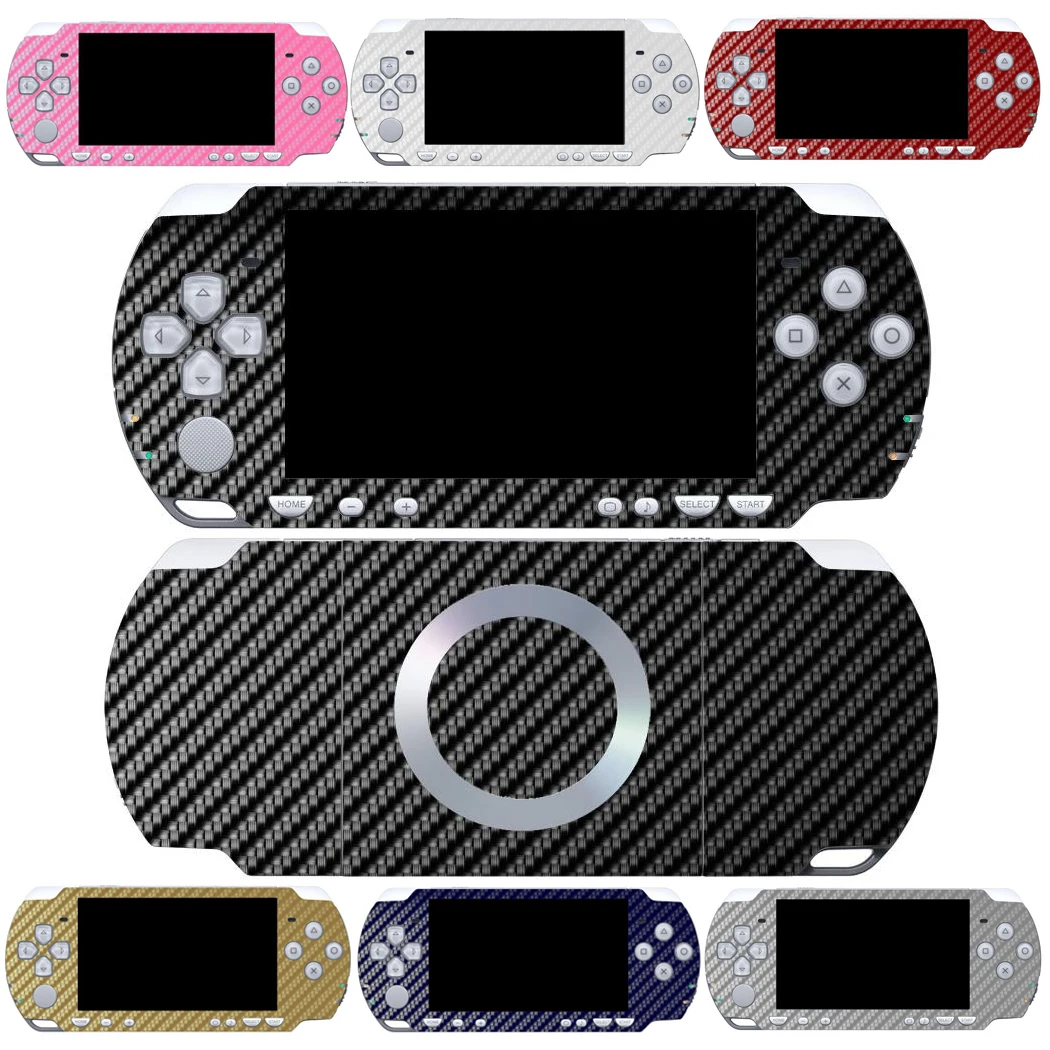 7 Colours Carbon Fiber Vinyl Skin Sticker Protector for Sony PSP 2000 Skins Stickers PSP2000