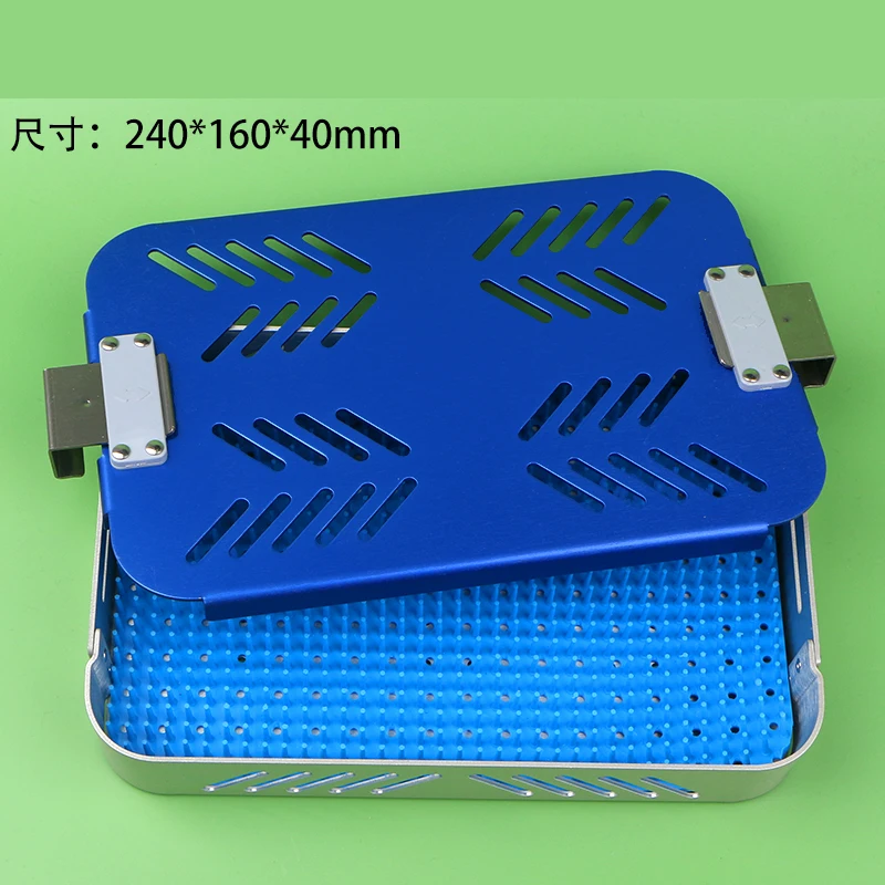 Surgical instrument sterilization box aluminium alloy high temperature and pressure resistant sterilization box