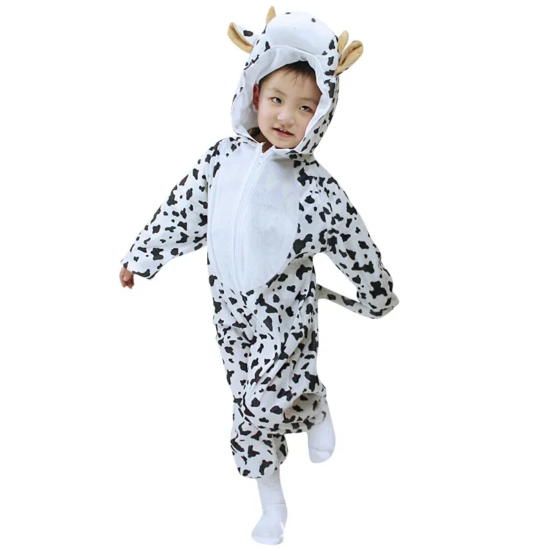 Halloween Party Christmas Children Cosplay Animal Costumes Kids Cosplay Tiger Leopard Lion Zebra Rabbit wolf Onesies Siamese