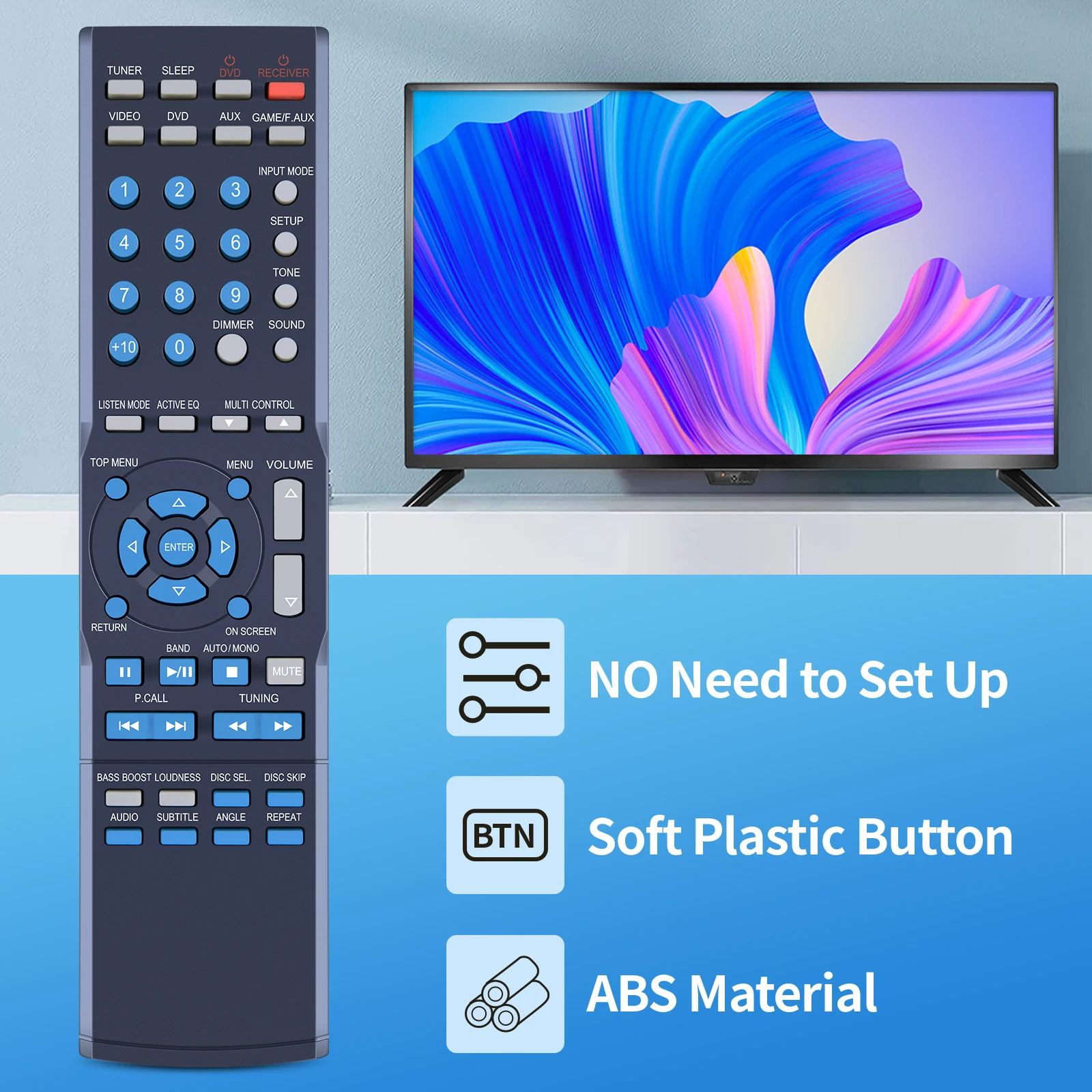 جهاز تحكم عن بعد جديد RC-R0919 لجهاز استقبال كينوود VR-209 VR-2090 VR-309