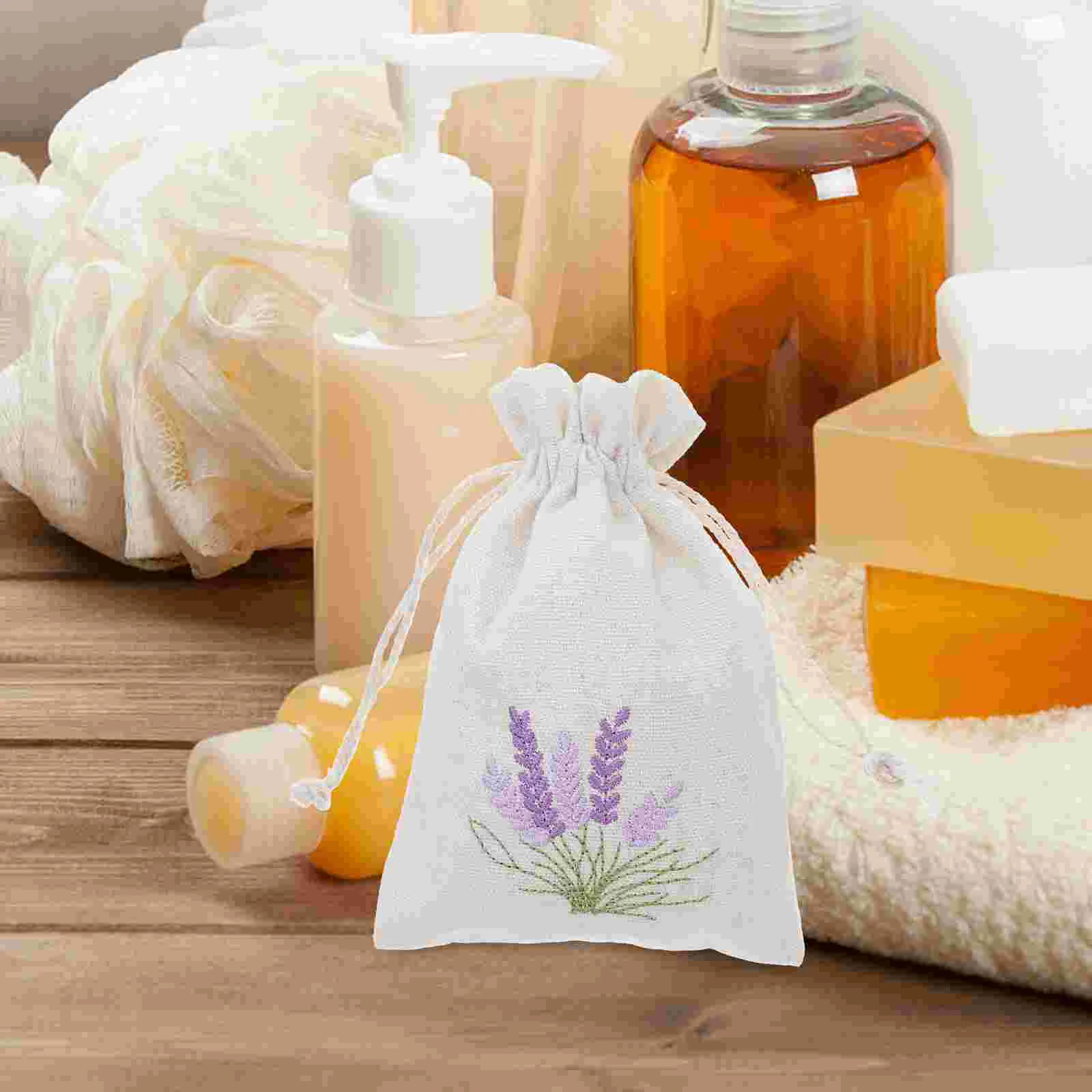 10 Pcs Lavender Sachet Bag Cloth Duffle Snack Perfume Pendants Empty Bags Sachets Trash Travel