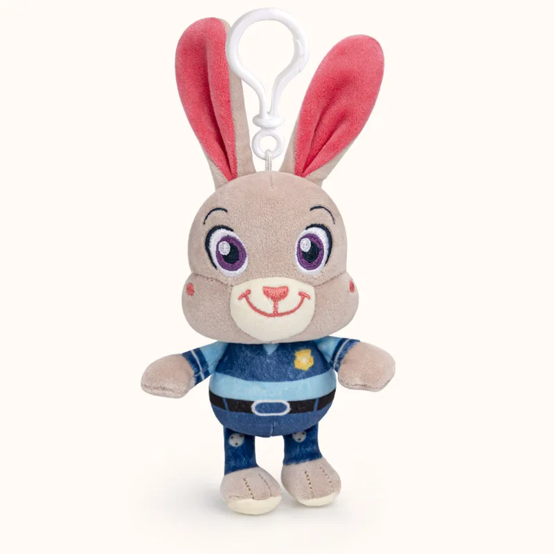 Disney Zootopia Authentic Nick Wilde Judy Hopps Sloth Plush Pendant Toy Kawaii Soft Stuffed Dolls 13CM Bag Key Chain Kid Gift