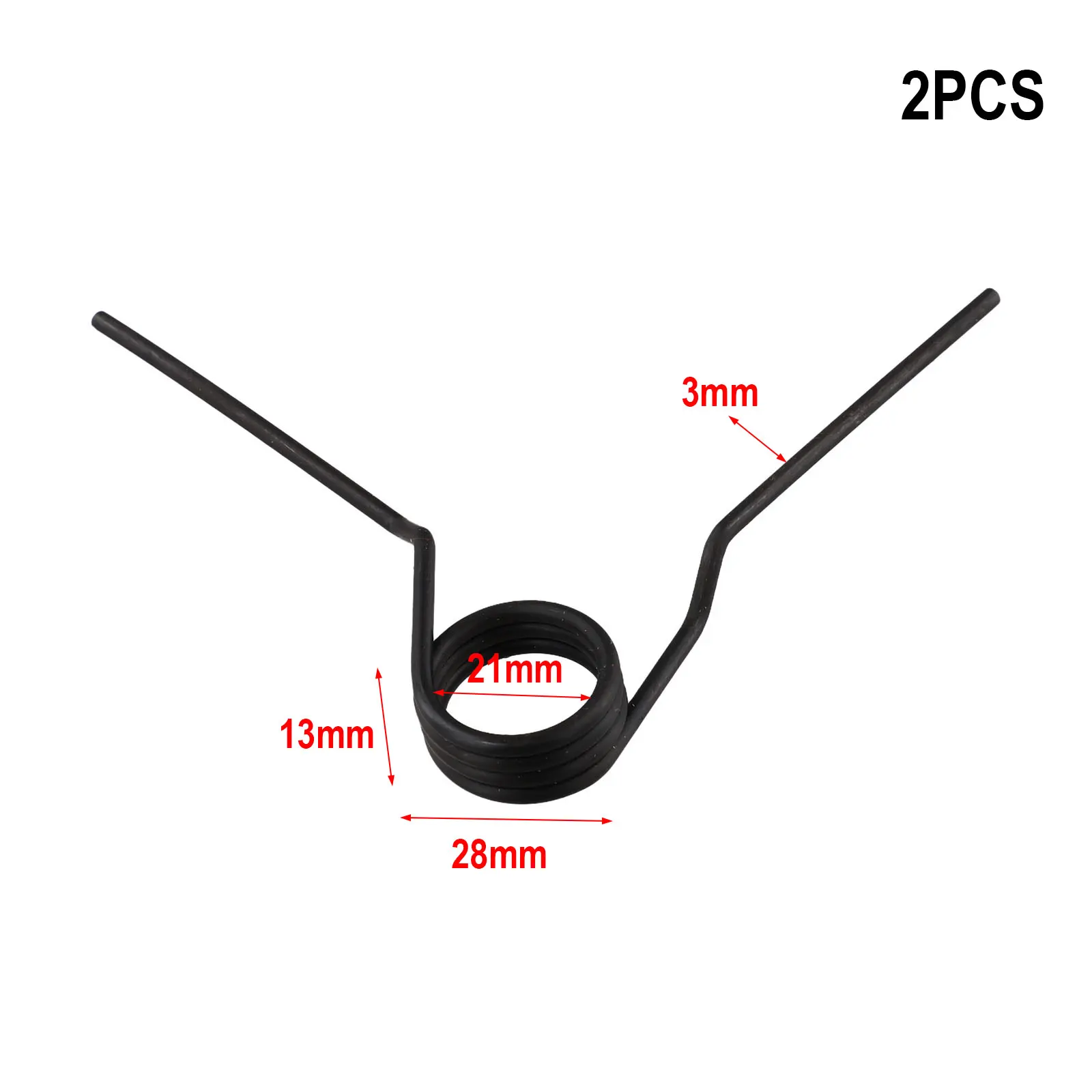 Reliable Tire Picking Machine Pneumatic Valve Return Spring Tension Spring for Tire Changer Black Finish Pack of 2 Springs