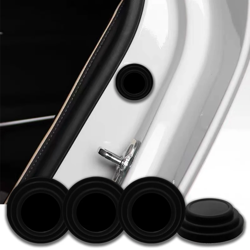 4 шт. силиконовые амортизирующие накладки на дверь автомобиля, поглощающие тихий коврик, аксессуары для Dodge Challenger RAM 1500, зарядное устройство Avenger Caliber Nitro