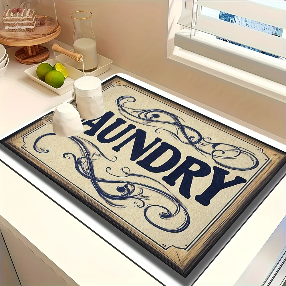 قطعة واحدة من الغطاء الواقي للغسالات، وسادة تجفيف لمصارف الحمام، وحصيرة لتجفيف أدوات المائدة. شركة هذه