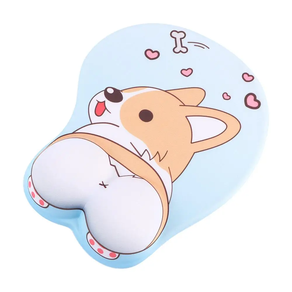 

for PC Ergonomic Non Slip Dog Silica Gel Gaming Wrist Rest Wrist Support Corgi Mouse Pad Mouse Mat