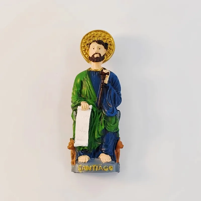 San Diego Saint James, Spain Handmade Painted 3D Fridge Magnets Tourism Souvenirs Refrigerator Magnetic Stickers Gift