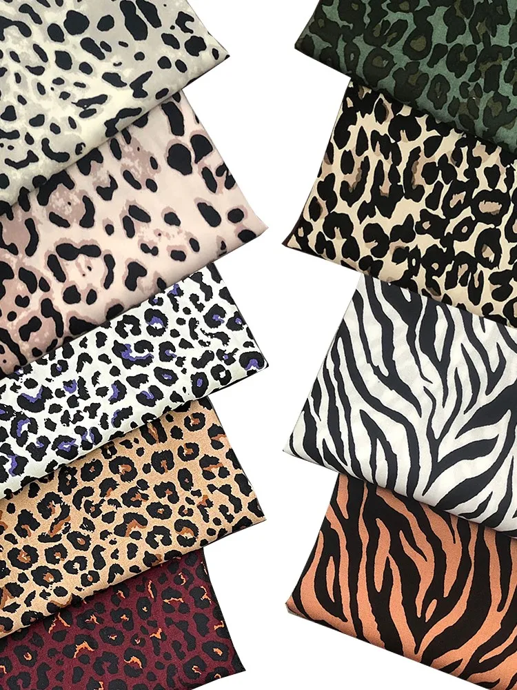 SUPER AFFAITES! Tissu doux pour robe, imprimé léopard, 1 mètre X 1.45 mètres, rayonne, Viscose, coton, Patchwork, 180 g/m