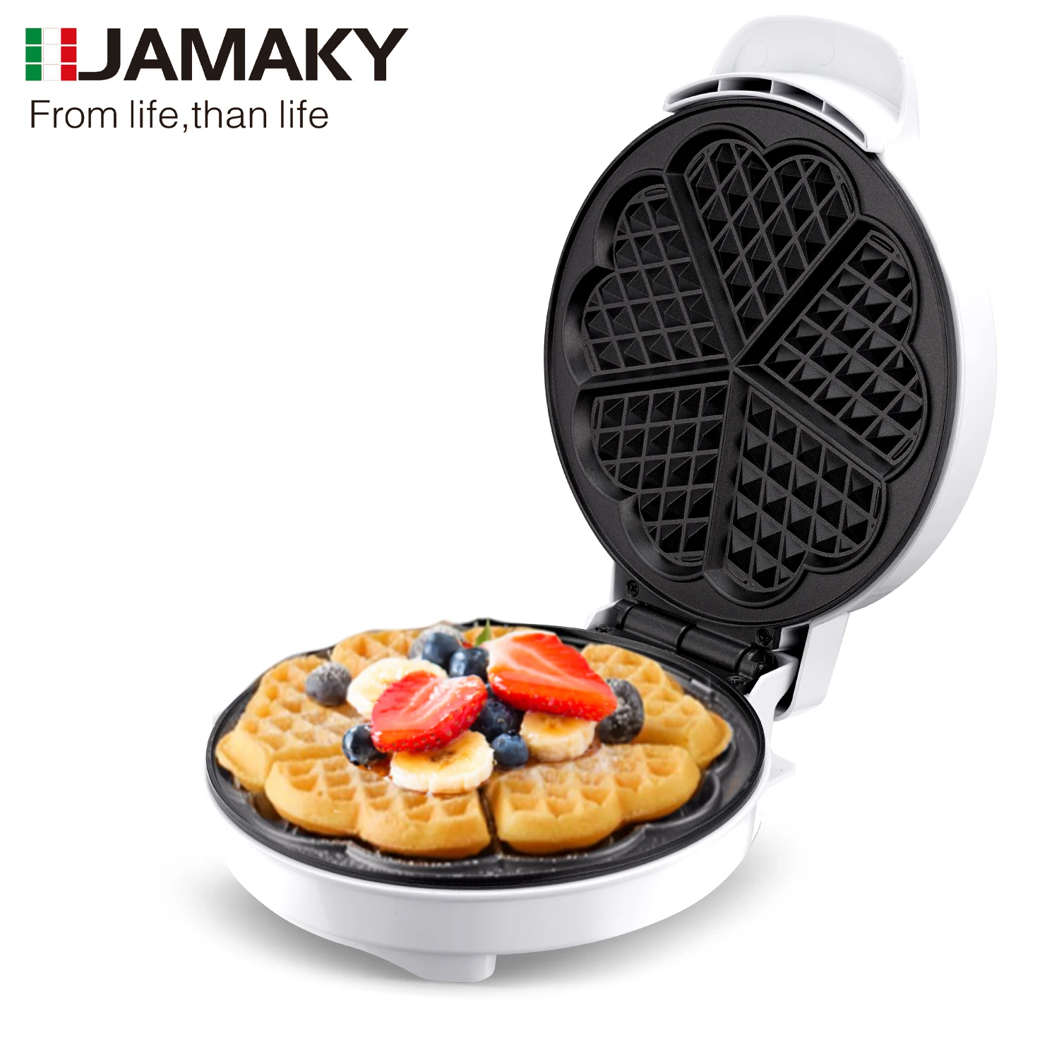 

JAMAKY Hot Sale Good Quality Snack Restaurant Equipment Round Shape Electric Mini Waffle Maker Toaster Waffle Breakfast Machine