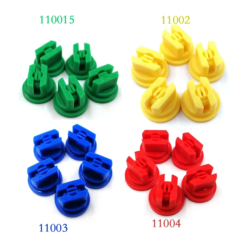 100PCS Agriculture Pesticide Spray Boom Jet Nozzle Tip High Pressure Flat Fan Shape Knapsack Sprayer Nozzle Angle110 Plastic