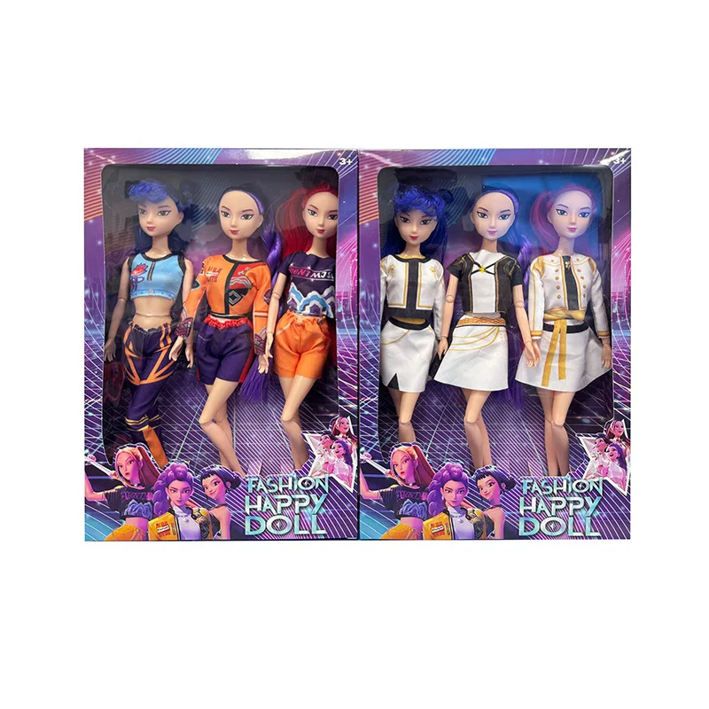 11in Kpop Demon Hunters Vinyl Figurines New K-POP Demon Slayer Miniatures Doll Lumimila Zoey Desktop Ornament Decoration Gifts