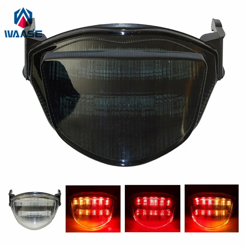 waase For Suzuki GSX-R 1000 GSXR1000 K5 K6 2005 2006 Rear Tail Light Brake Turn Signals Integrated LED Light