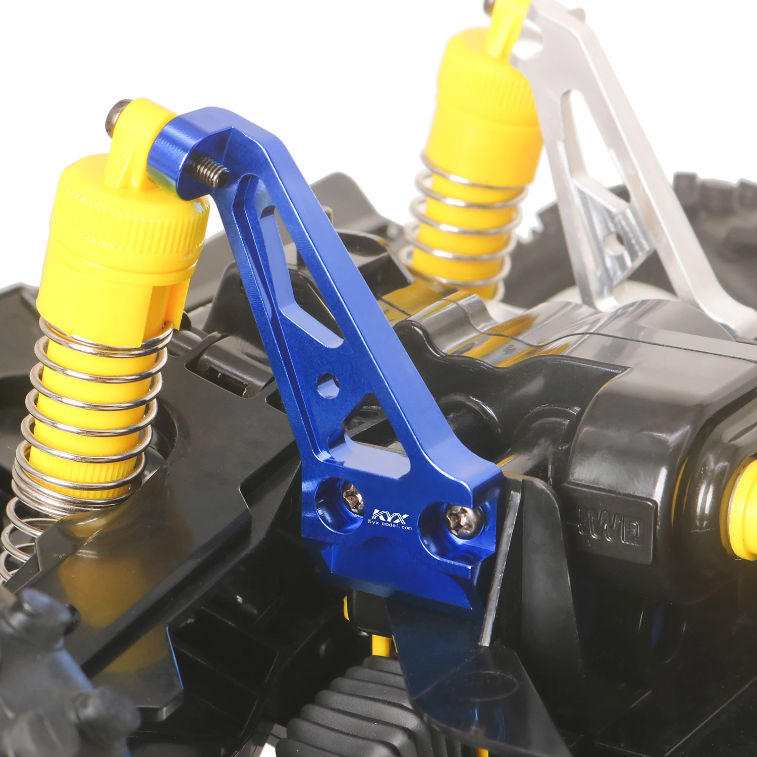 KYX سباق الألومنيوم الجبهة صدمة برج صدمة جبل ترقيات أجزاء الملحقات ل 1/10 RC سيارة Tamiya The Bigwig 2017