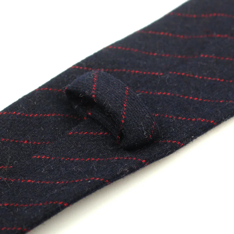 Fashion Wool Ties For Men Skinny Solid Casual Neckties Corbata Slim Striped Necktie for Wedding Gift Suit Cravat Accessories