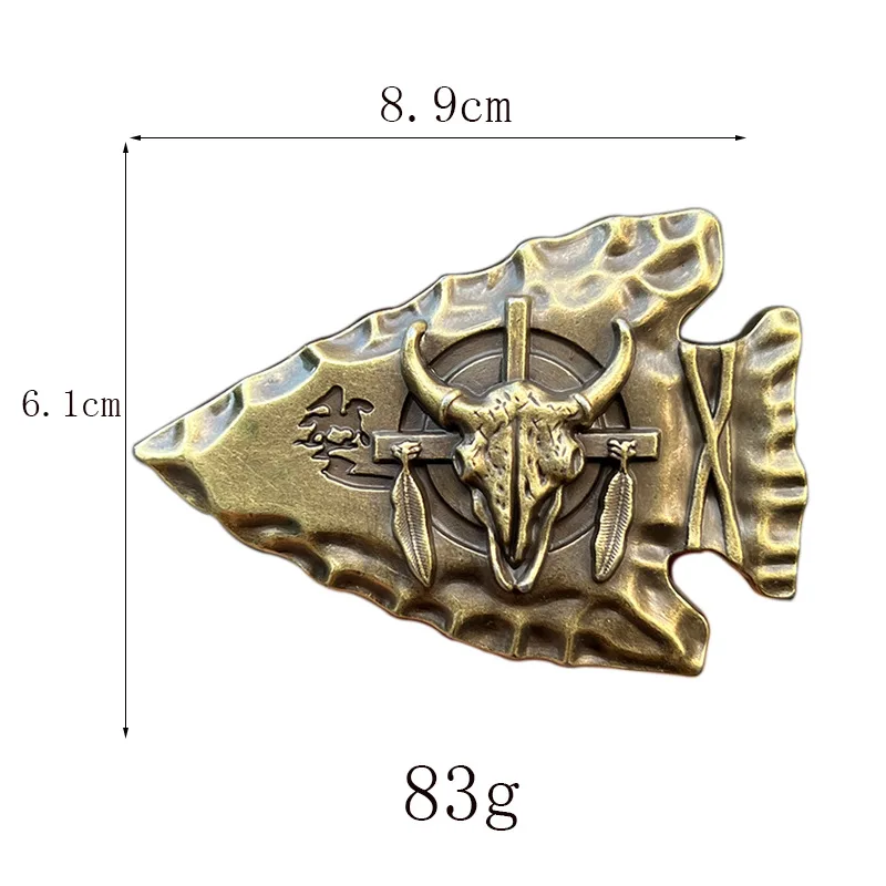 Bullhead arrow belt buckle Western style