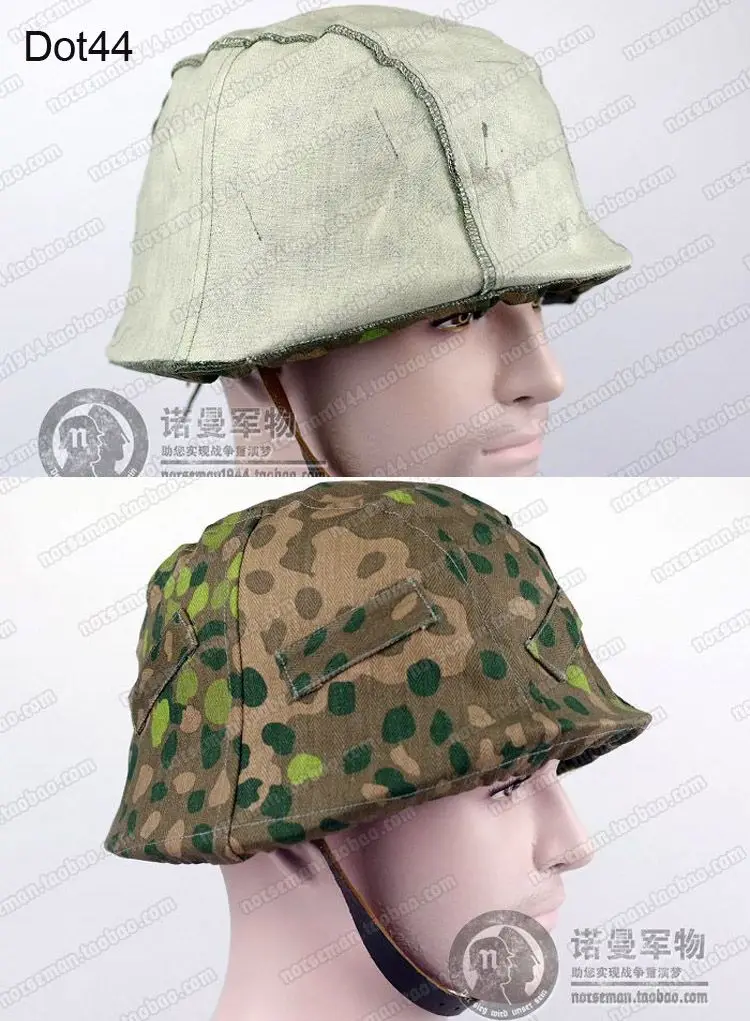 Cosplay German Elite Palmtree, Oak-Leaf, Plane Tree, Leibermuster, Dot44 Pattern Camouflage Reversible Helmet Cover Reenactment