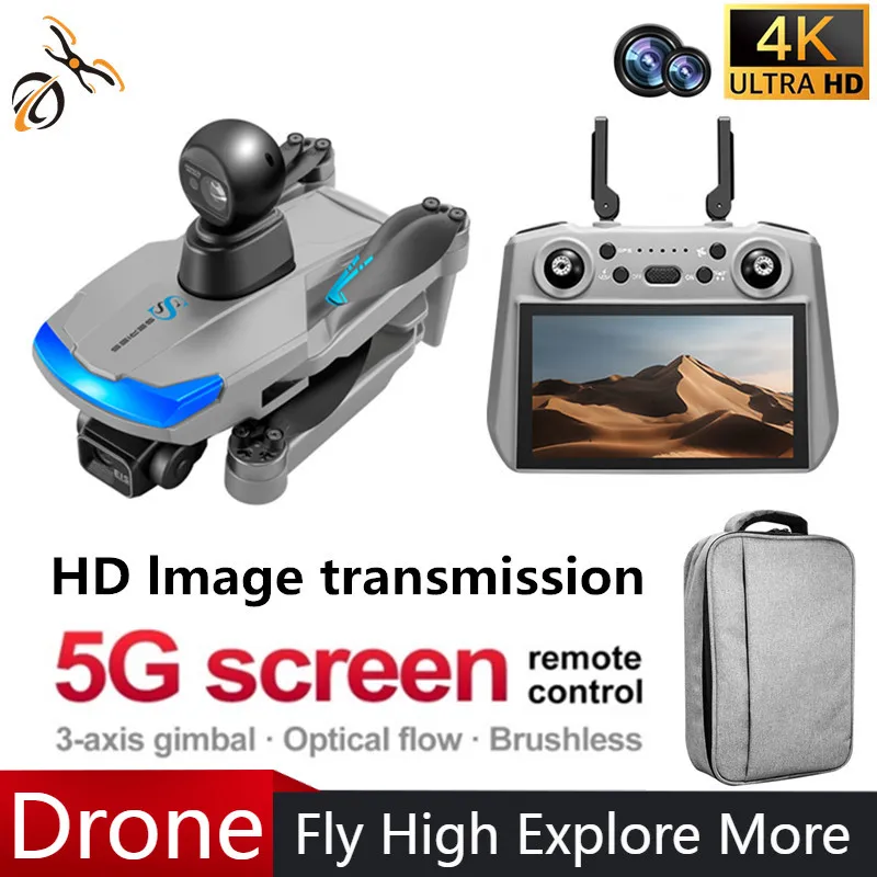 

НОВЫЙ S185 3-осевой PTz для предотвращения препятствий GPS 5G Профессиональный дрон 2,7K HD с двойной камерой Пульт дистанционного управления с сенсорным экраном Дрон Подарочные игрушки