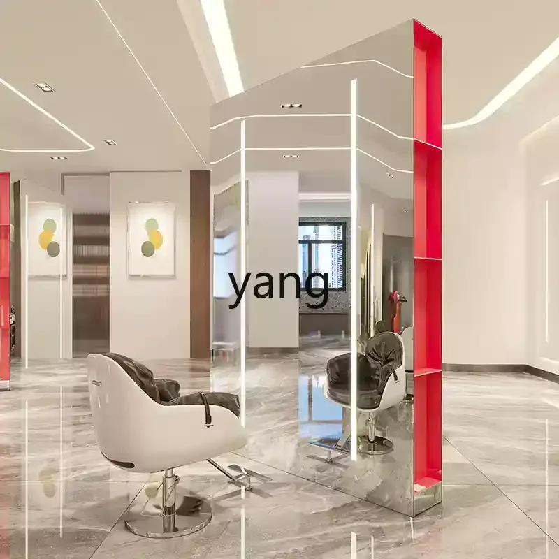 LT barber shop mirror hair salon special high-end single and double-sided hair salon large mirror table