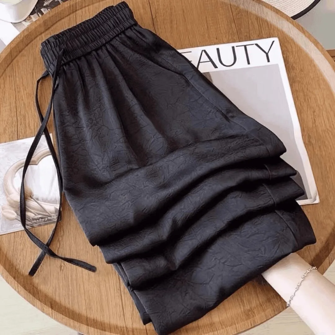 بنطال ذو قصة أرجل واسعة امرأة قطن ركض نسائي شتوي قطيفة على الوجهين واسعة الساق صالة مخملية مبطنة بالصوف سروال قصير أزرار بسيطة