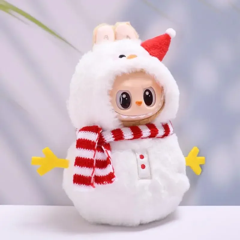 For 15 cm Labubu v2 clothes wearing Labubu vinyl pendant outfit snowman onesies for labubu clothes