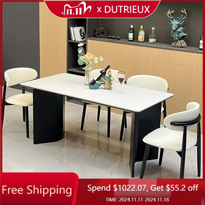 

Nordic Designer Dining Table Set Kitchen Modern Luxury Restaurant Dining Table Rectangular Mesas De Jantar Home Furniture